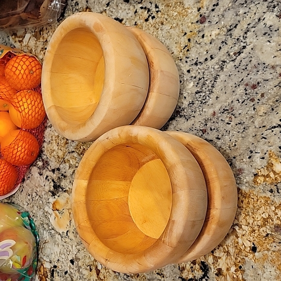 Crate&Barrel Kitchen Crate Barrel Wooden Bowls Set Of 4 6x3 Poshmark
